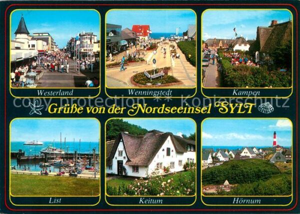 Insel Sylt verschiedene Ortschaften der Nordseeins