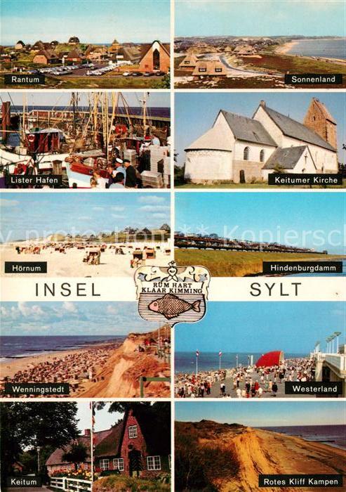 Insel Sylt Rantum Sonnenland List Hafen Keitum Kir