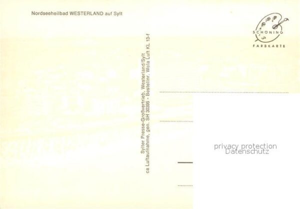 Westerland Sylt Nordseeheilbad Fliegeraufnahme – Bild 2