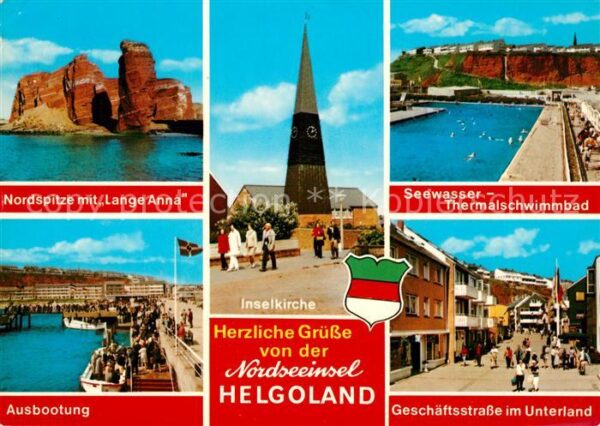 Helgoland Nordspitze Lange Anna Ausbootung Inselk