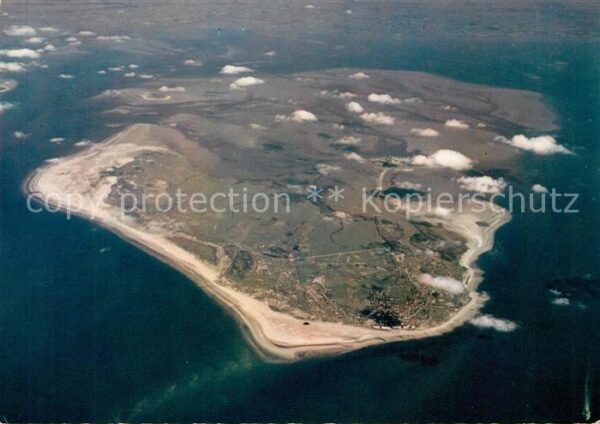 Borkum Nordseeinsel Fliegeraufnahme aus 4800 m