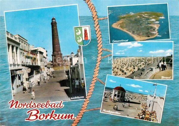 Borkum Leuchtturm Strand Musikpavillon Flieger