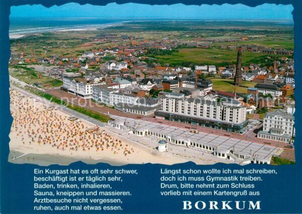 Borkum Gedicht Fliegeraufnahme