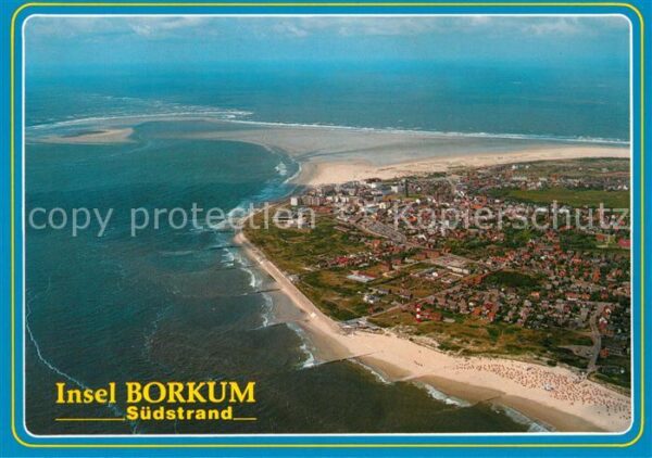Borkum Südstrand Fliegeraufnahme