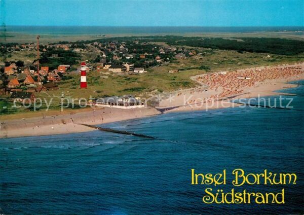 Borkum Südstrand Fliegeraufnahme