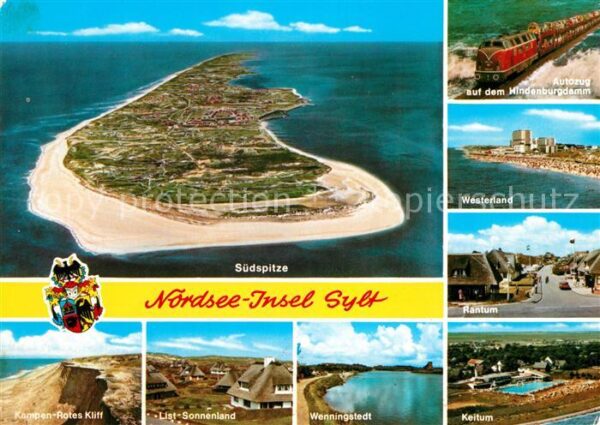 Insel Sylt Südspitze Fliegeraufnahme Kampen Rotes