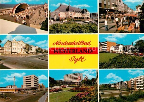 Westerland Sylt Musikpavillon Strand Promenade Ortsmoti