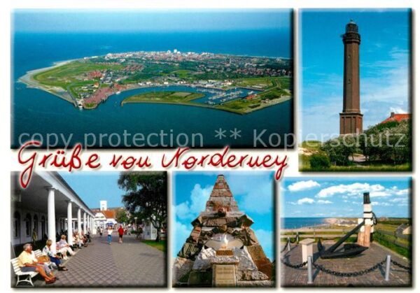 Norderney Nordseebad Fliegeraufnahme Leuchtturm Promenade De