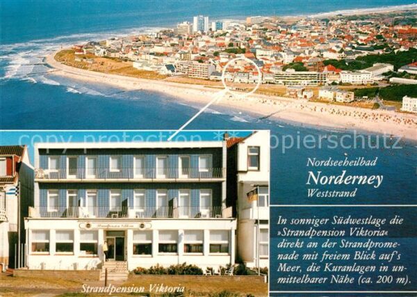 Norderney Nordseebad Strandpension Viktoria Weststrand Flieg