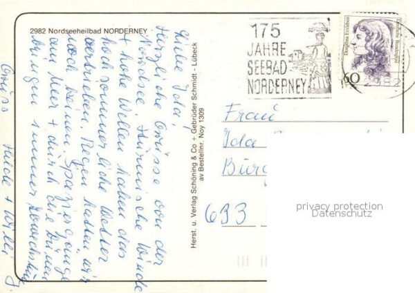 Norderney Nordseebad Nordseeinsel Fliegeraufnahme Ortsmotive – Bild 2