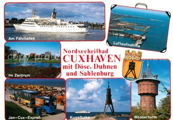 Cuxhaven Nordseebad Fährhafen Fähre Zentrum Jan Cux Express