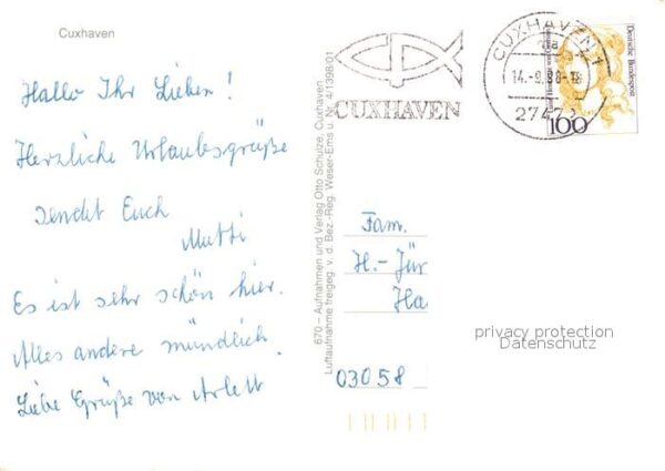 Cuxhaven Nordseebad Fährhafen Fähre Zentrum Jan Cux Express – Bild 2