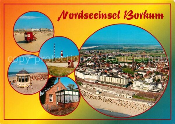 Borkum Strand Musikpavillon Leuchtturm Flieger
