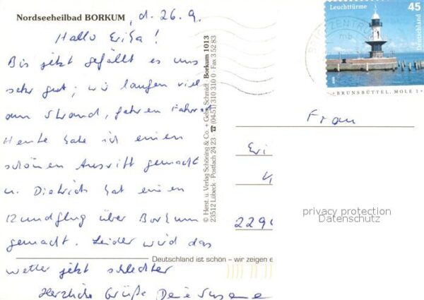 Borkum Strand Musikpavillon Leuchtturm Flieger – Bild 2