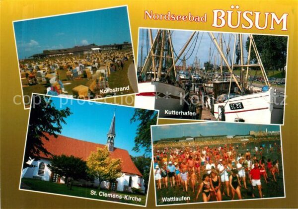 Buesum Nordseebad Korbstrand St Clemens Kirche Kutterhafe