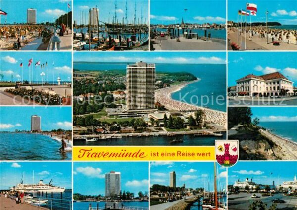 Travemuende Ostseebad Strand Promenade Hafen Fähre Hotel Flie