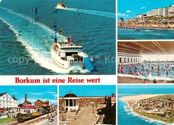 Borkum Bahnhof Promenade Musikpavillon Wellenb