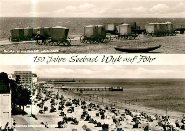 Wyk Foehr Badekarren aus dem 14. Jhdt. Strandlebe