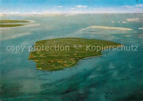 Pellworm Nordseeinsel Luftaufnahme aus 3500 m Hö