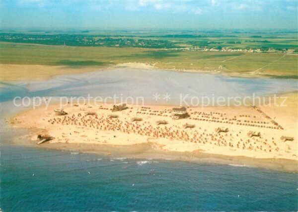 St Peter-Ording Nordseeheilbad Böhler Strand bei Hochwa