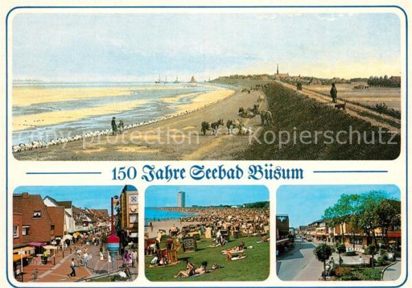 Buesum Nordseebad 150 Jahre Seebad Büsum Strand Fussgänge