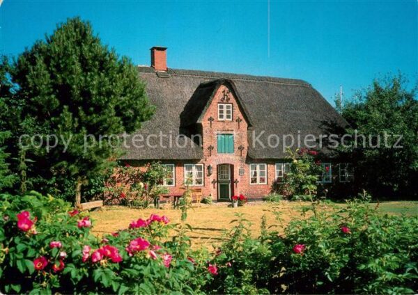 Nebel Amrum Öömrang Hüs Kapitänshaus von ca. 1736 H