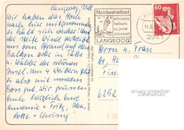 Langeoog Nordseebad Nordseeinsel Fliegeraufnahme Inselbahn – Bild 2
