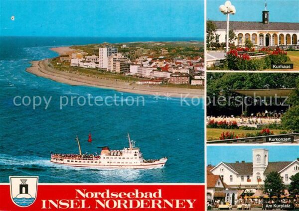 Norderney Nordseebad Kurhaus Kurkonzert Kurplatz Fähre Flieg