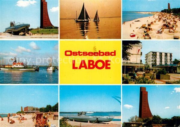 Laboe U Boot Ehrenmal Hafen Strand Segelboot