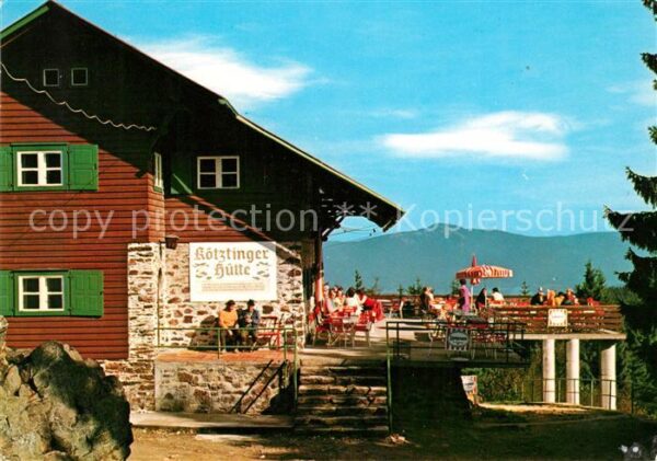 Koetztinger Huette Berghaus auf dem Kaitersberg Bayerische