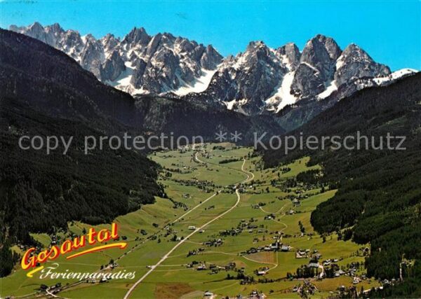 Gosau Oberoesterreich Gosautal und Gosaukamm Alpenpanorama Fl