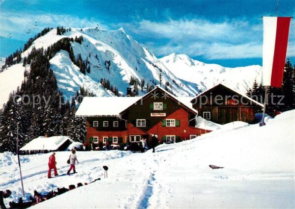 Baad Mittelberg Kleinwalsertal Starzelhaus mit Unspitz Hochstarzel Ber