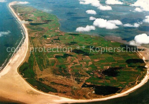 Ameland Insel Fliegeraufnahme aus 10000 m Höhe