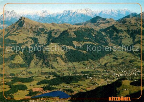 Kitzbuehel Tirol Alpenpanorama Fliegeraufnahme