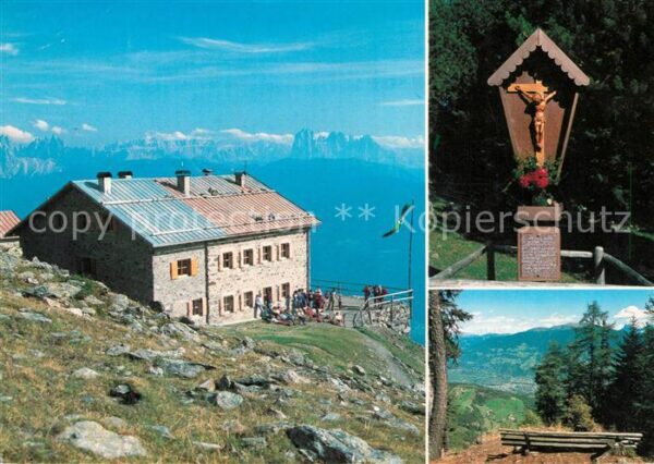 Brixen Suedtirol Radlseehaus Berghaus mit Geislergruppe