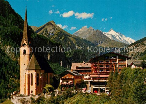 Heiligenblut Kaernten Hotel Glocknerhof Haus Hubertus Kirche