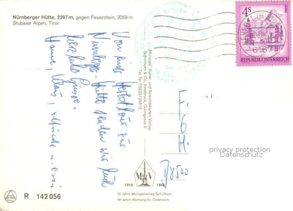 Nuernbergerhuette Berghaus gegen Feuerstein Bergwelt Stub – Bild 2