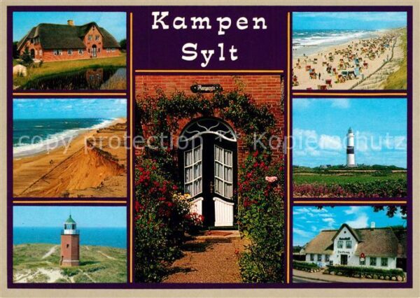Kampen Sylt Friesenhaus Küste Strand Leuchtturm