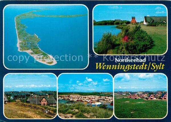Wenningstedt Sylt Teilansichten Nordseebad Fliegeraufnahm