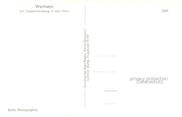 Wertheim Main Taubermündung Main Burg Fliegeraufnahme – Bild 2