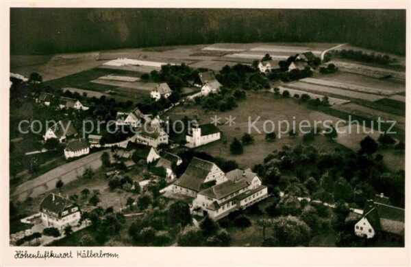 Kaelberbronn Fliegeraufnahme Kirche Gasthaus Schwane