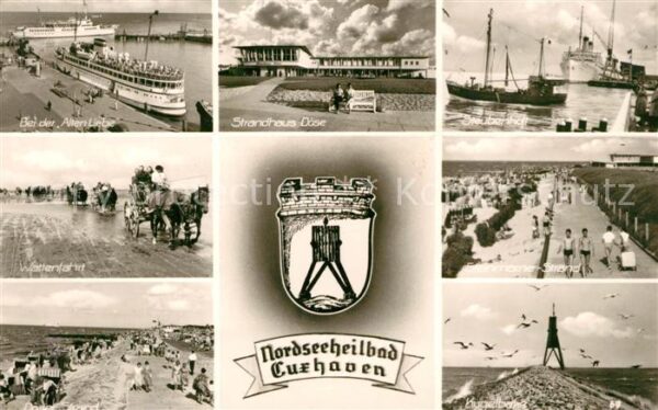 Cuxhaven Nordseebad Strandhaus Döse Schiff  Alten Liebe Kug