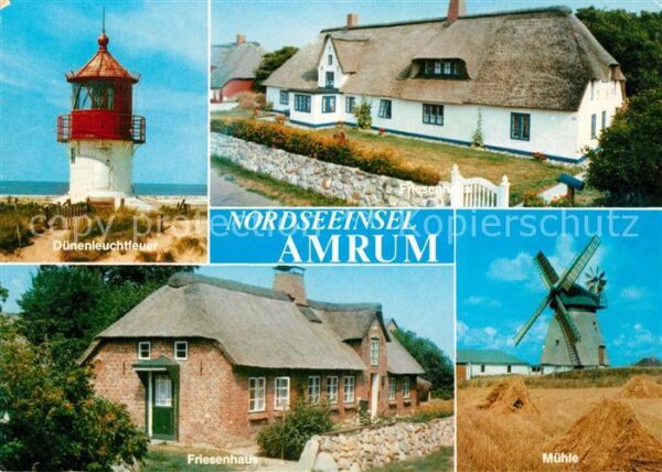 Amrum Mühle Dünenleuchtfeuer Friesenhaus