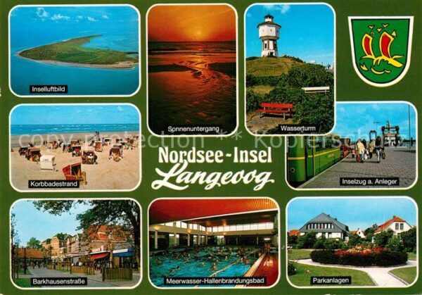 Langeoog Nordseebad Inselzug Anleger Parkanlagen Fliegerauf