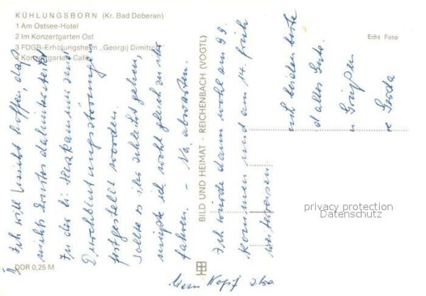 Kuehlungsborn Ostseebad Ostsee Hotel Konzertgarten FDGB Erholun – Bild 2