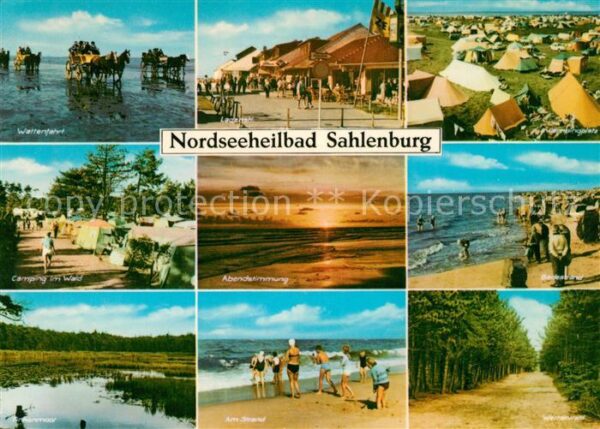 Sahlenburg Camping Wattenfahrt Abendstimmung Stran