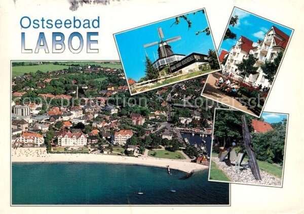 Laboe Fliegeraufnahme Windmühle Denkmal anker