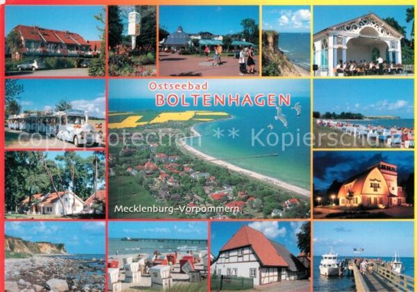 Boltenhagen Ostseebad Parkeisenbahn Konzerthalle Strand Schif