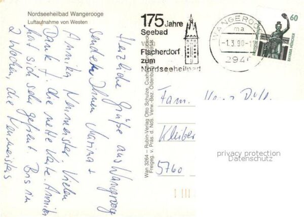 Wangerooge Nordseebad Fliegeraufnahme – Bild 2