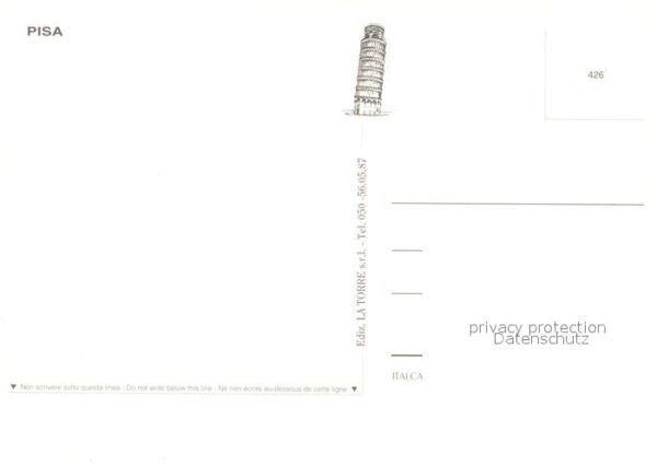 Pisa Schiefer Turm Kirche Campanile – Bild 2